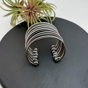 Awesome Grunge Mixed Metal Cuff Bracelet